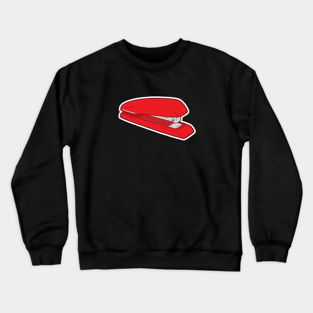 The Red Stapler Crewneck Sweatshirt by Baddest Shirt Co.